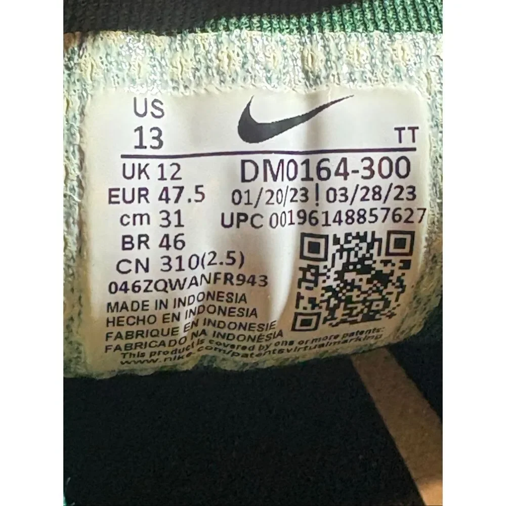 Nike Air Zoom Pegasus 39 Pro Green White Men's Running Shoes Size 13 DM0164-300